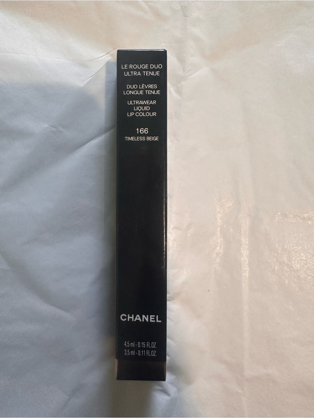 CHANEL Le Rouge Duo Ultra Tenue 166 Timeless Beige - Black